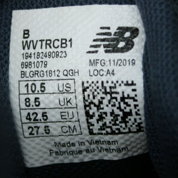 New Balance Ladies 10.5 B Ventr V1 Thunder Gray/Peach Running Sneakers WVTRCB1 - Picture 8 of 12